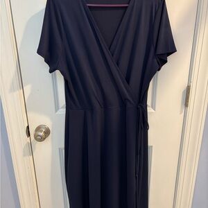 Chris & Carol Deep Blue Midi Dress